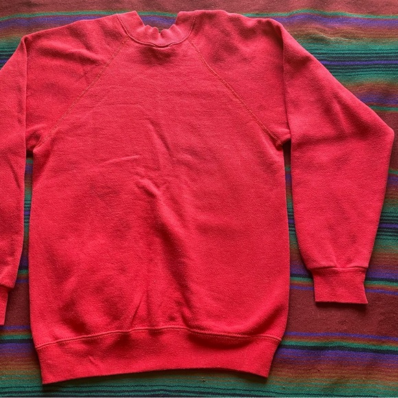 VTG 84’ San Diego Tultex Crewneck Pullover Sweater! Red & White. Size 14/16. USA - Picture 9 of 13